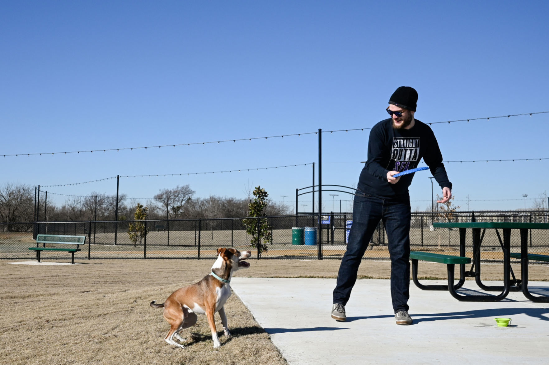 Denton’s dog park debut